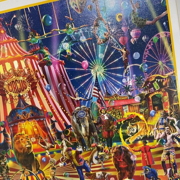 Brain Tree 1000-Piece Wild Circus Jigsaw Puzzle Poster Included - Picture 3 of 5